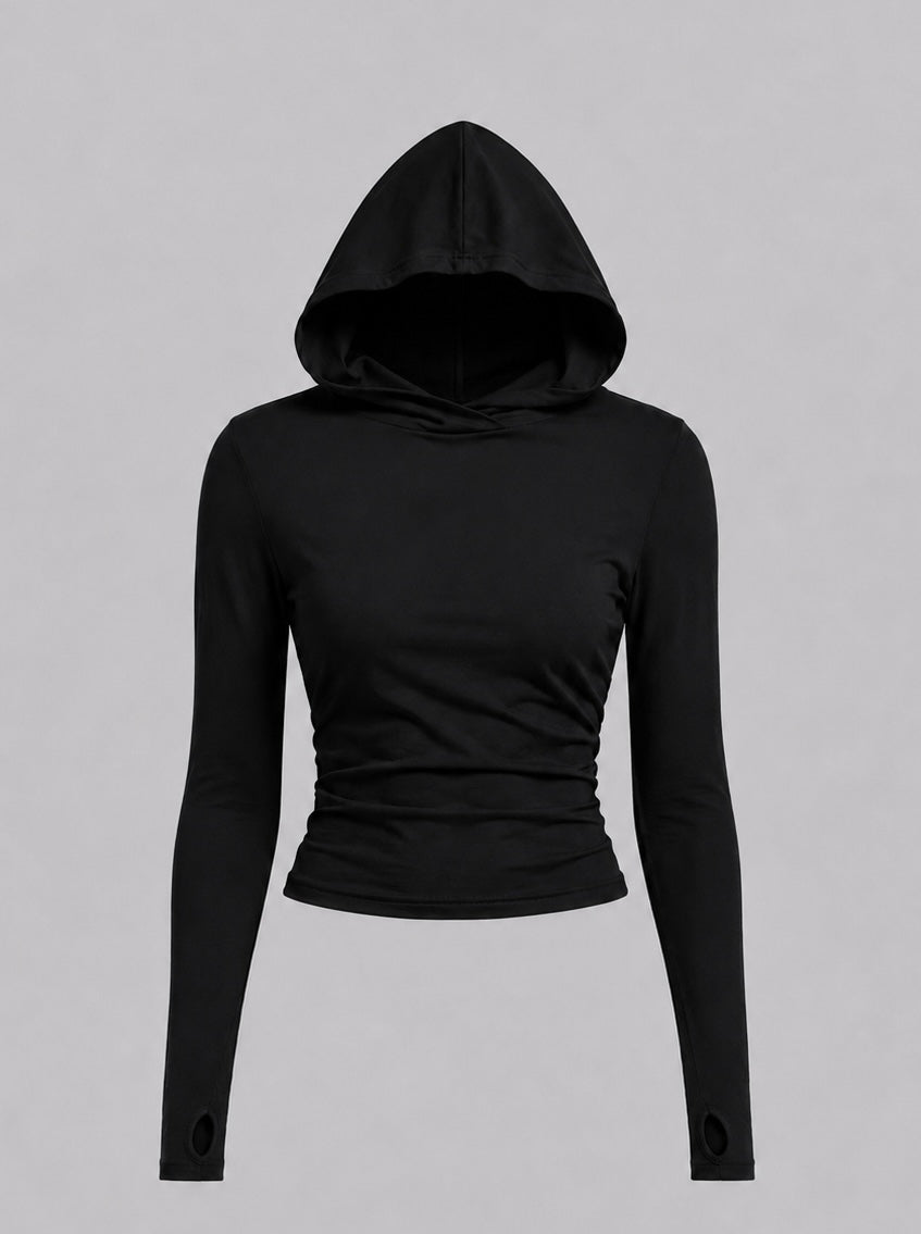 Hooded Long Sleeve Top