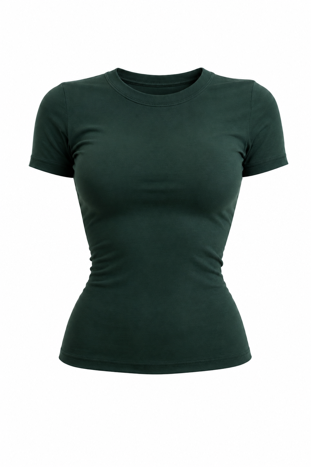 Ribbed Fitted Half Sleeve Top
