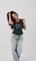 Ribbed Fitted Half Sleeve Top