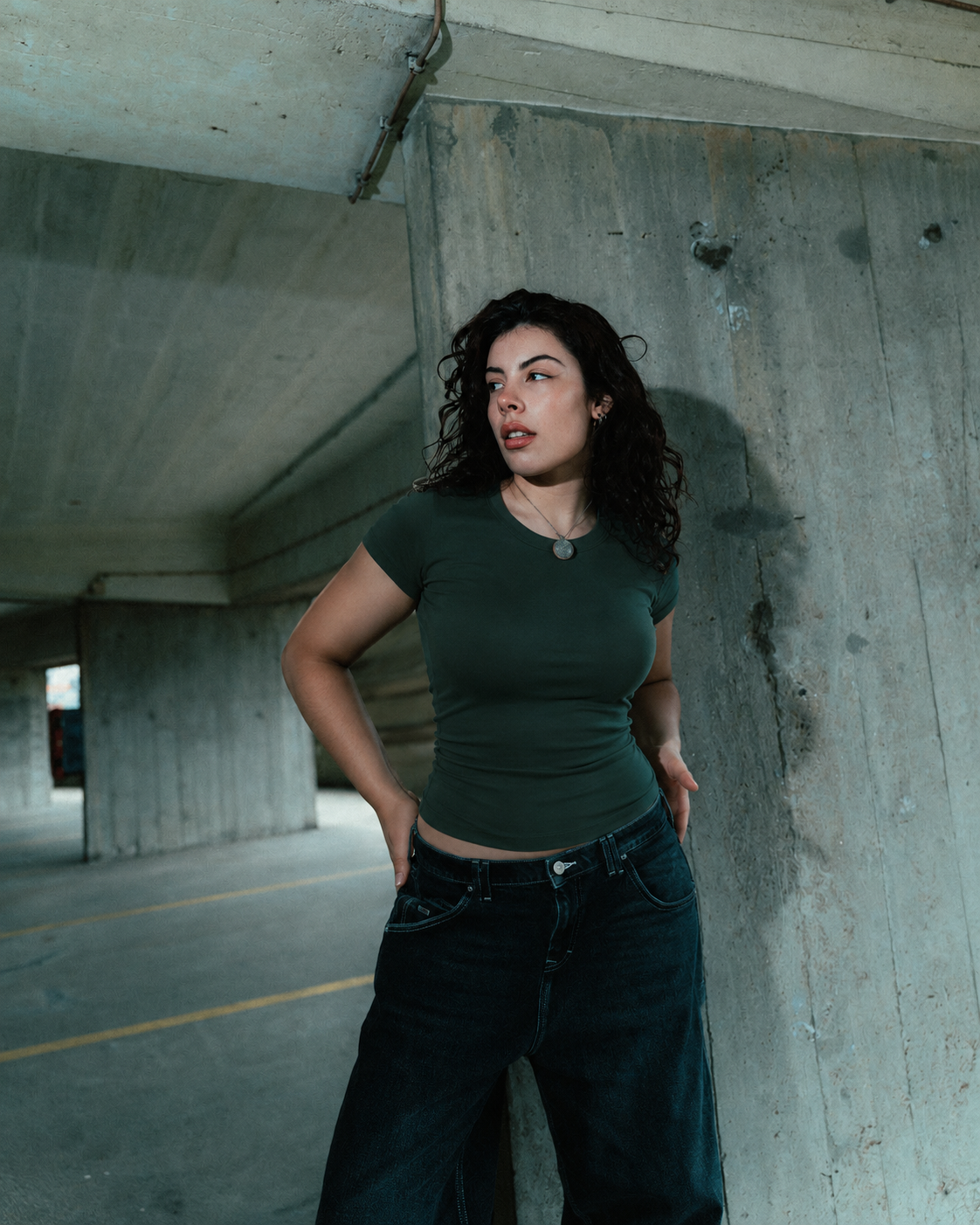 Ribbed Fitted Half Sleeve Top