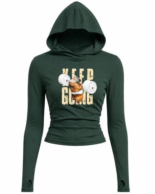 Hooded Long Sleeve Top