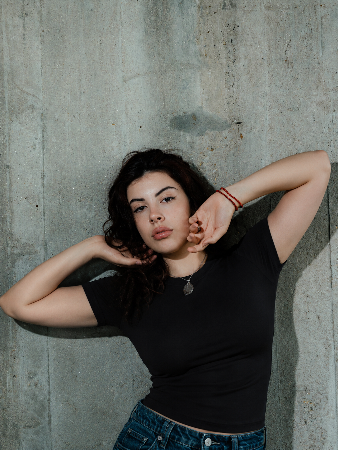 Ribbed Fitted Half Sleeve Top