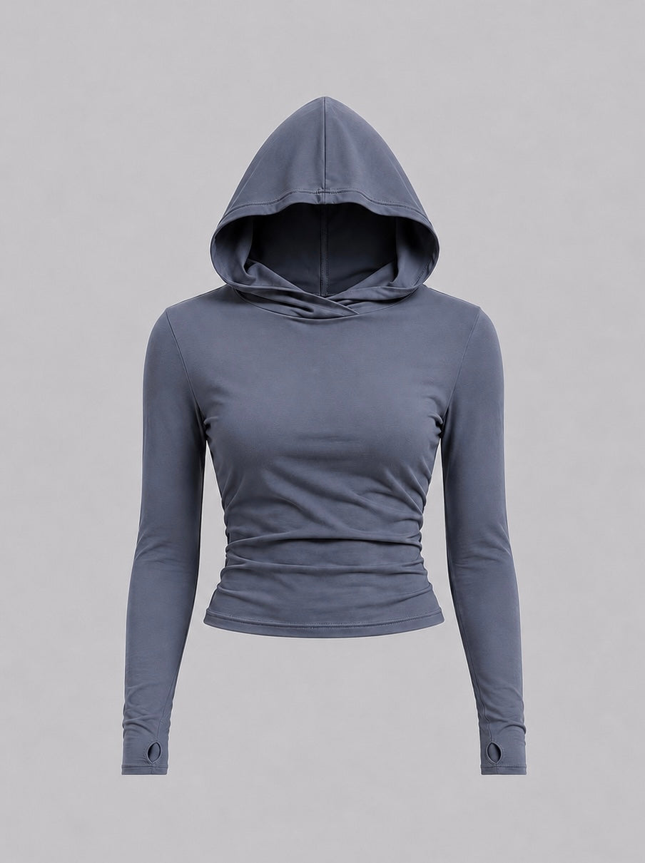 Hooded Long Sleeve Top