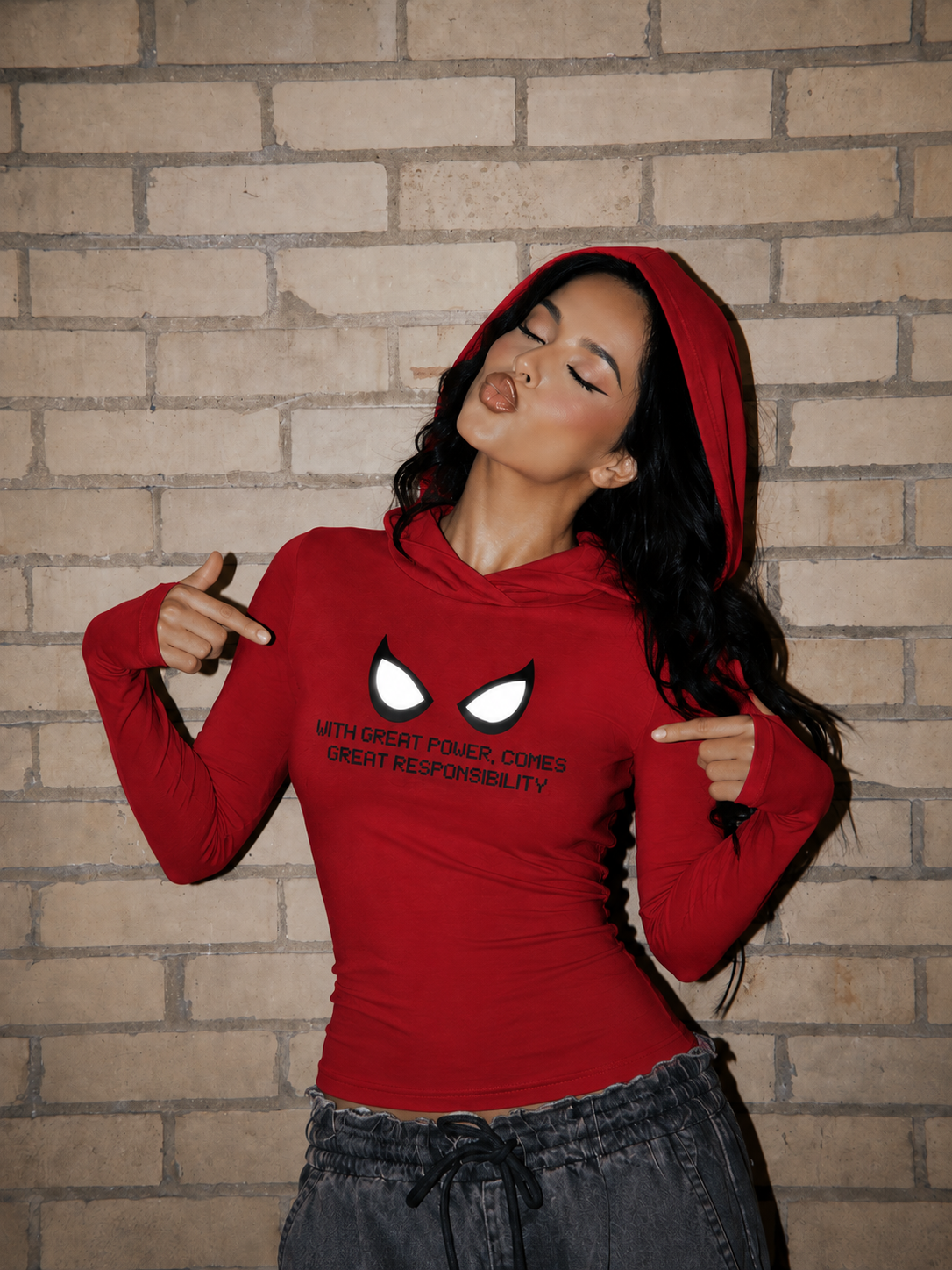 Hooded Long Sleeve Top