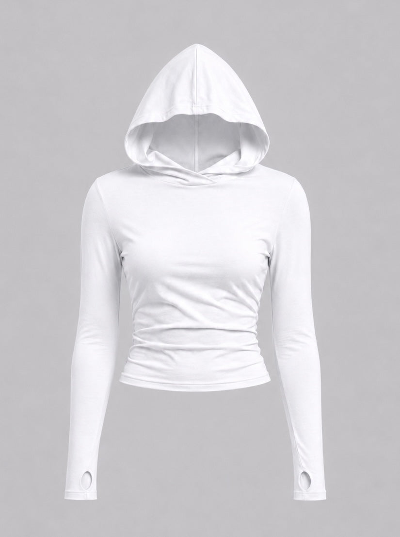 Hooded Long Sleeve Top
