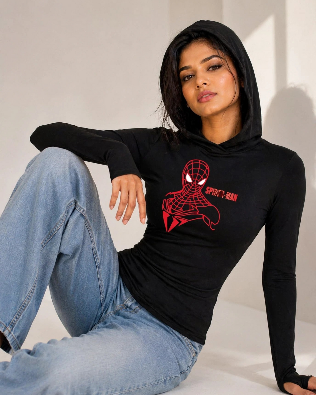 Hooded Long Sleeve Top
