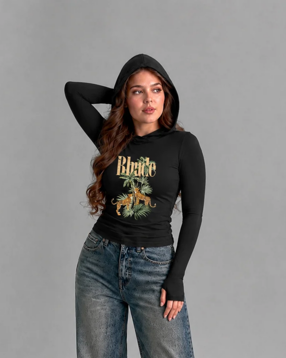 Hooded Long Sleeve Top