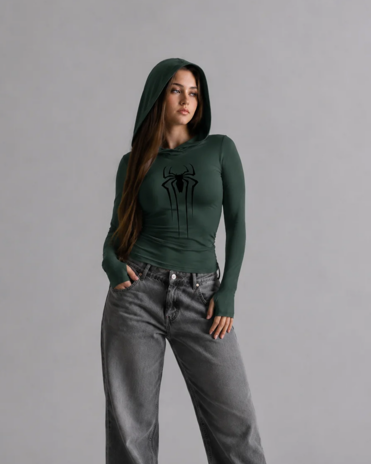 Hooded Long Sleeve Top