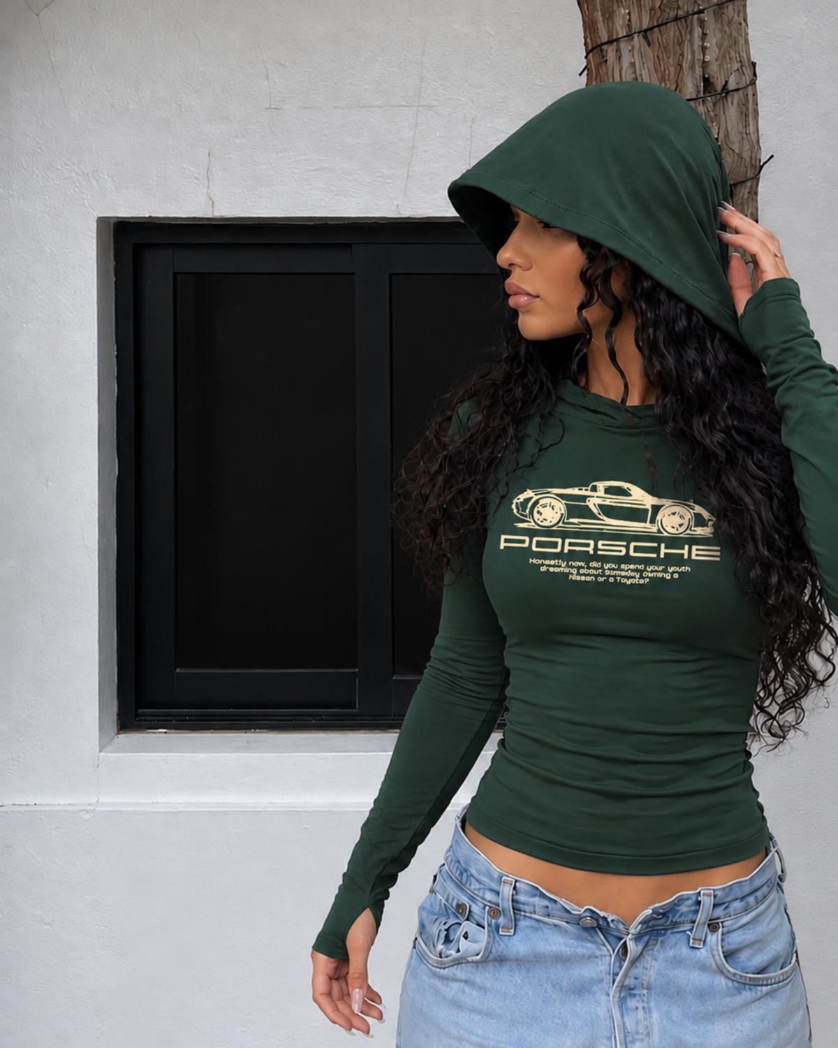 Hooded Long Sleeve Top #9