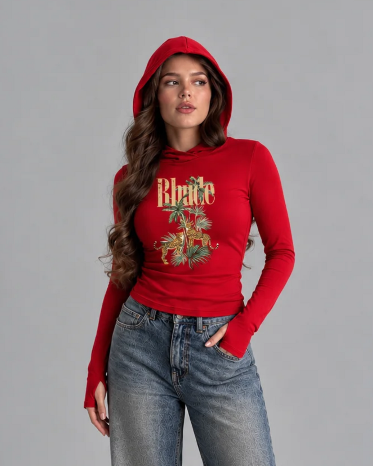 Hooded Long Sleeve Top #6
